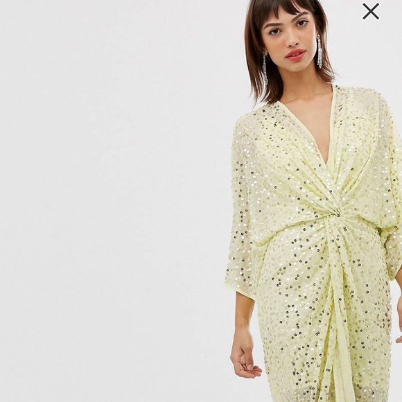 Sequin Kimono Dress - Picture 2 of 3